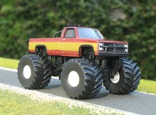 1/64 Custom Greenlight 1986 Chevrolet K-20 Pickup Monster Truck 4x4 Stunt Double