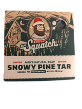Dr. Squatch Limited Edition Snowy Pine Tar Men's Natural Soap Bar