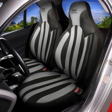 Pkw Sitzbezüge passend für Hyundai i10 in Schwarz Grau Pilot 10.2