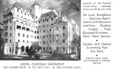 Hotel Chateau Marmont Hollywood California CA - Reprint