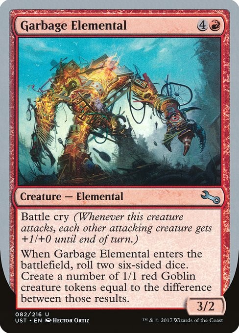 Garbage Elemental NonFoil Unstable 82c NM MTG
