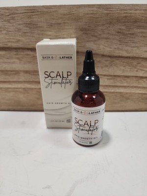 Bask & Lather Scalp Stimulator Hair Growth Oil Cold Pressed Mint and Rosemary