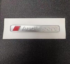 Audi Audi Sport Emblem Sticker Custom Matte Silver