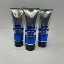 Zirh Shave Gel, Aloe Vera Shave Gel, 3.4 Oz Lot of 3