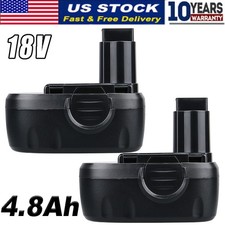 2X 18Volt 4.8Ah NI-MH Battery For WA3127 WA3152 WG150 WG152 WG153 WG250 For Worx