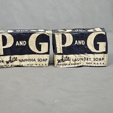 Jabón para barra de lavandería de nafta blanca P and G de colección para limpieza de platos hecho en EE. UU.