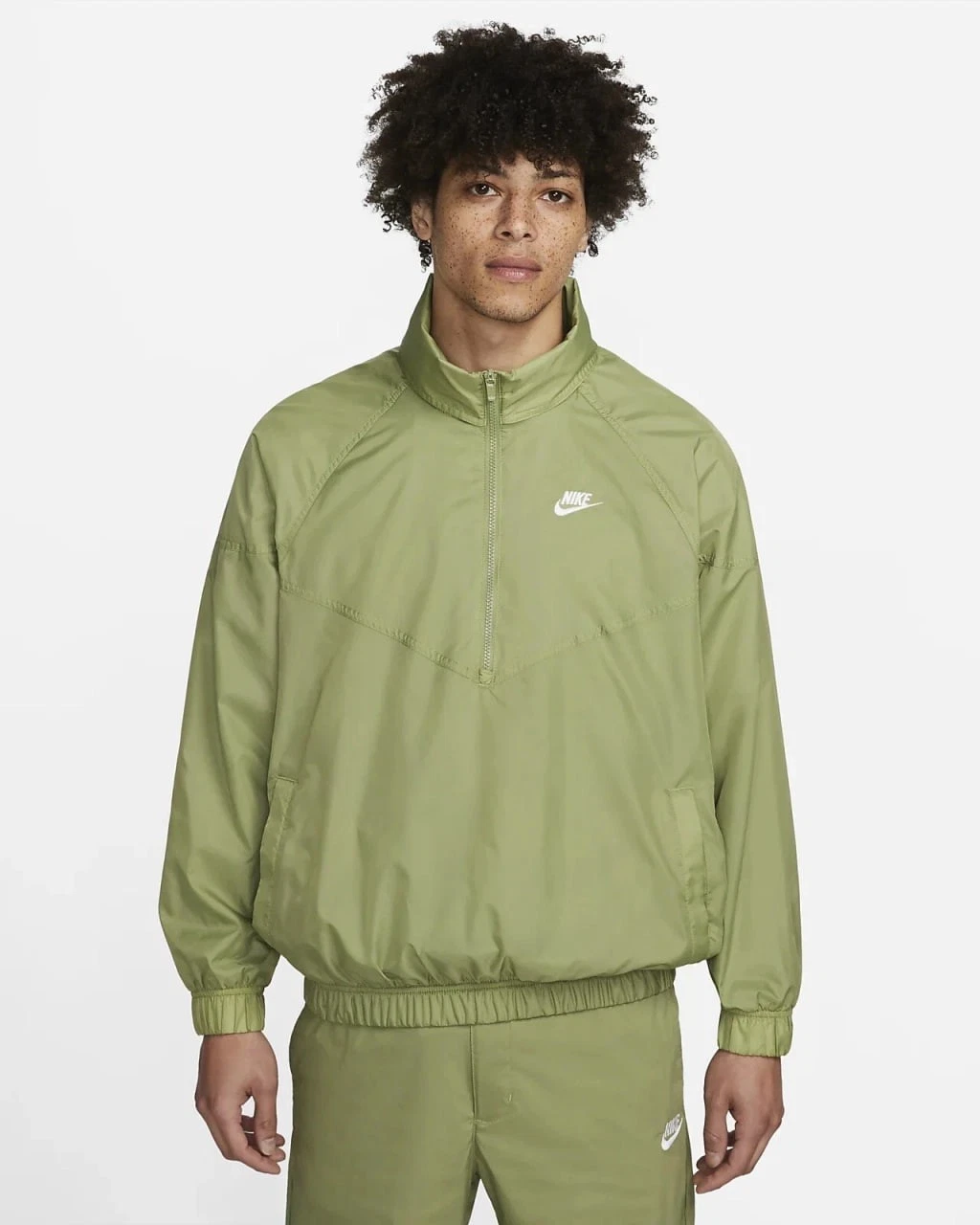 Nike Sportswear Windrunner Ulined Woven Anorak Jacket Green Mens 2XL DQ4910-334