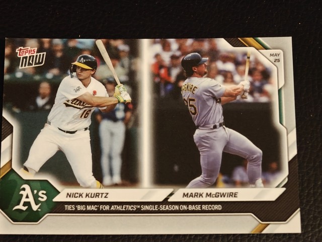 Nick Kurtz Mark McGwire 2026 Topps Now MLB #247 Athletics PR 1768