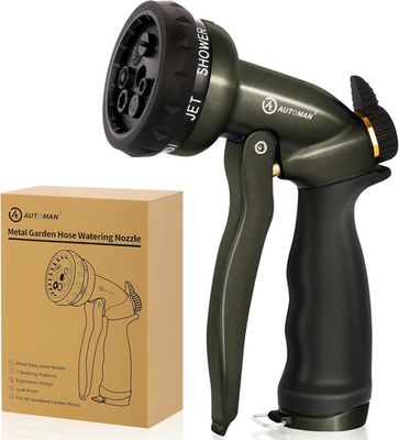 #ad Garden Hose Nozzle 7 Patterns Sprayer 100% Metal High Pressure Spray Nozzle $21.99