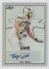 2020 Leaf Metal US Army All-American Bowl AAB Etch 14/50 Trey Wedig Auto 4z8