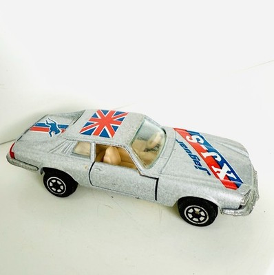Vintage 1980s Yatming Jaguar XJS # 1076 Silver Diecast Car 1:64