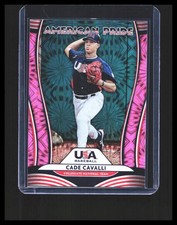 2020 Cade Cavalli, Forrest Whitley - USA Baseball Donruss Pink Fireworks #AP20 