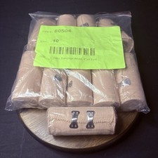 Cotton Elastic Compression Bandages 4"x4.5yd Body Wrap With Clips 10 Pack