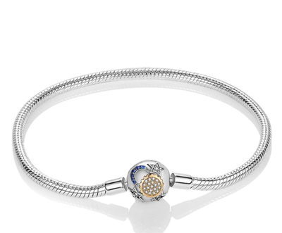 PANDORA 19cm Mesh Bracelet - Silver (596543-19) for sale online | eBay