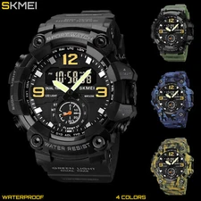 Men Large OVERSIZED Waterproof Digital Sports Military Tactical WRIST WATCH 54mm