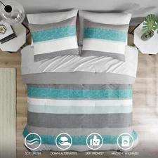 Madison Park Essentials Comforter Set with Bed Sheets Twin King Queen Full Size