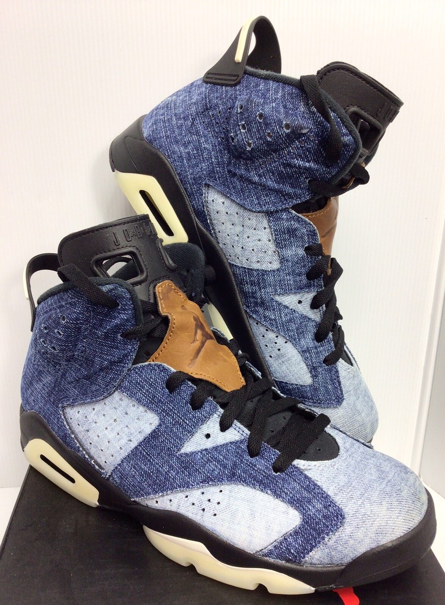 jordan 6 retro washed denim men's shoe
