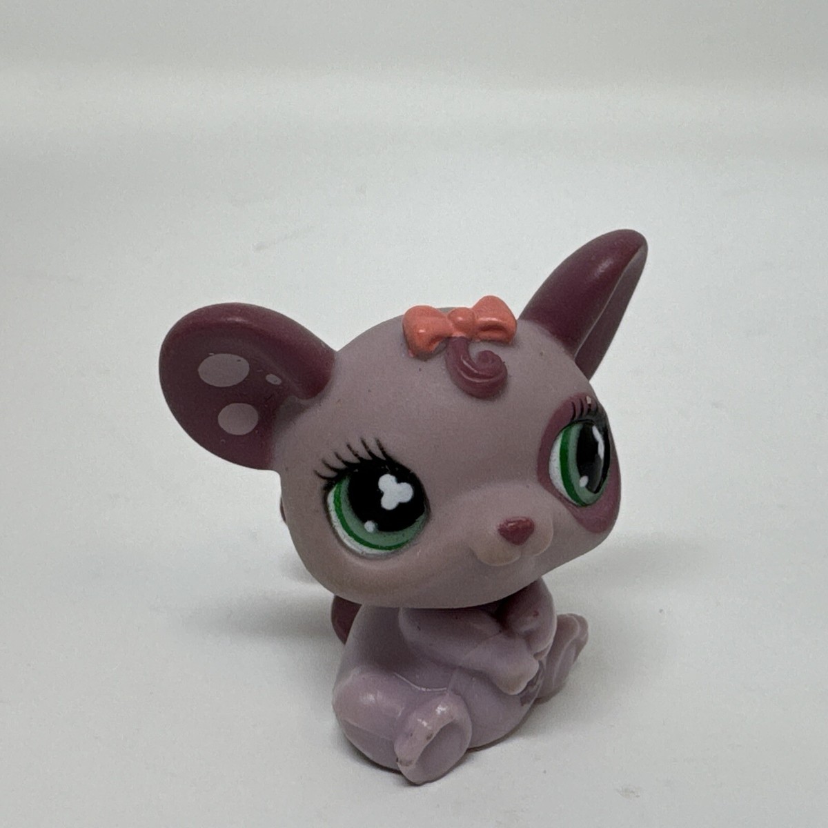 Littlest Pet Shop LPS Purple Mouse #463 Green Eyes Hasbro | eBay