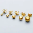 9ct Gold Single Ball Stud Sleeper Earring 3mm,4mm,5mm or 6mm