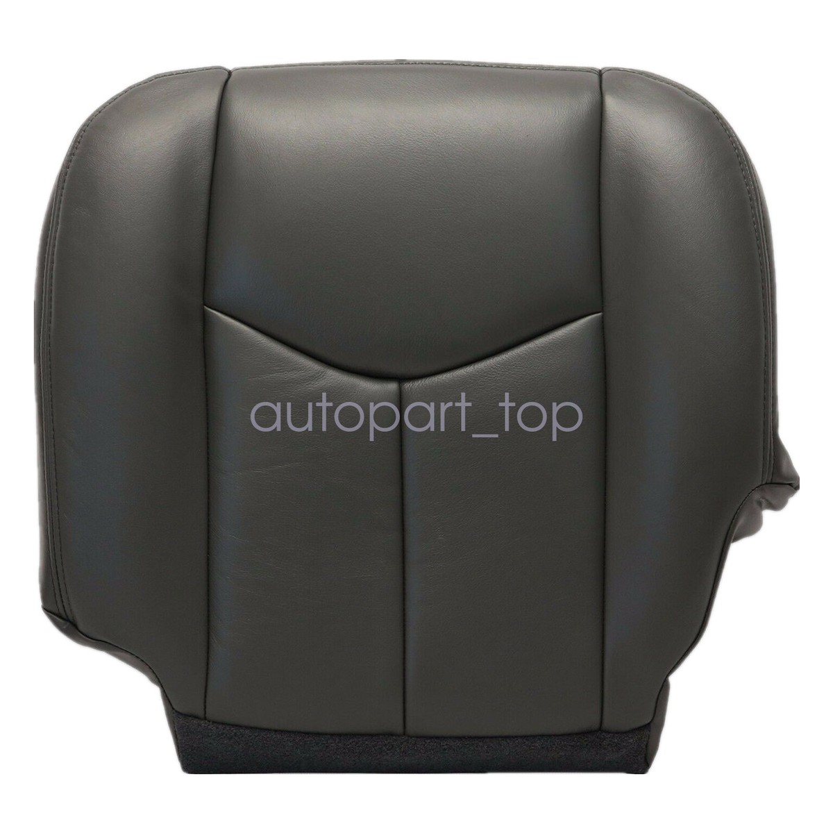 2003 2004 2005 2006 7 Chevy Silverado Driver Bottom Leather Seat Cover Dark Gray