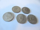 VTG 5 COIN LOT KENNEDY HALF DOLLAR COINS 2--71 1--82 1--74 1--85 ALL CIRCULATED