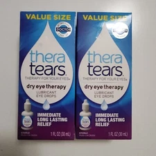 TheraTears 1 fl oz Eye Drops Eye Lubricant X2 Exp 10/2026+