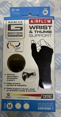 Neo G Airflow Wrist Support - Class 1 Medical Device: Size M X 1 
