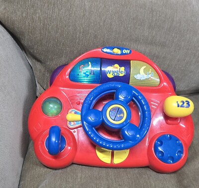 Wiggles Big Red Car Interactive Steering Wheel Toy Light Up Sounds 