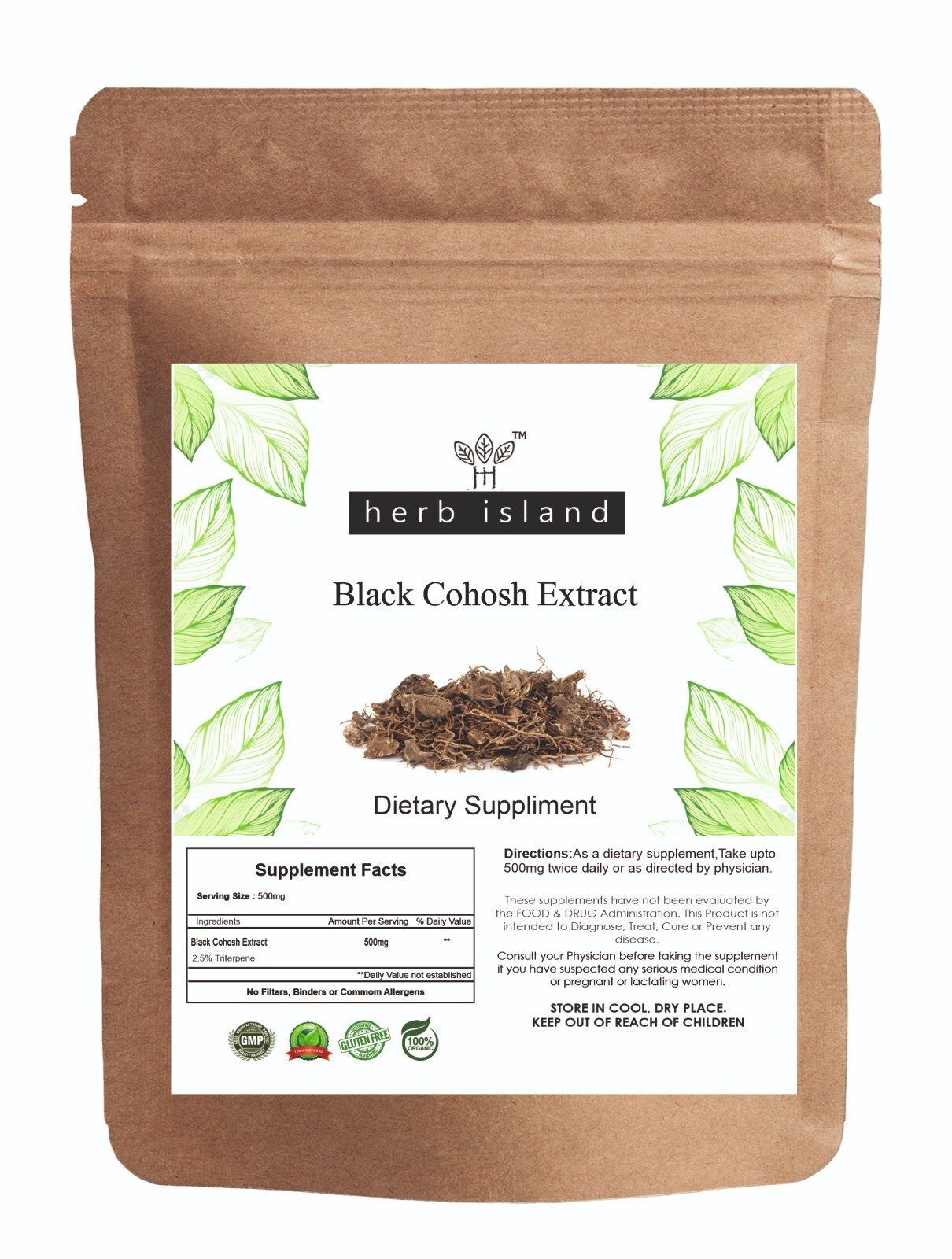 Black Cohosh Extract menopausal symptom & mood swing 100 Pure & High