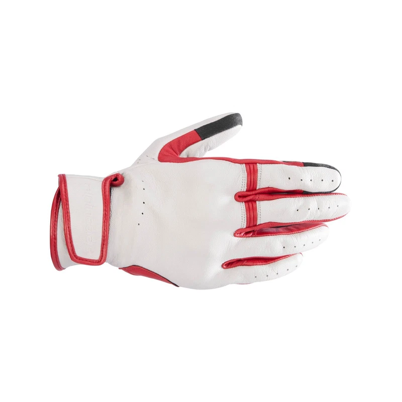 Alpinestars Dyno Leather Ecru Ruby Red