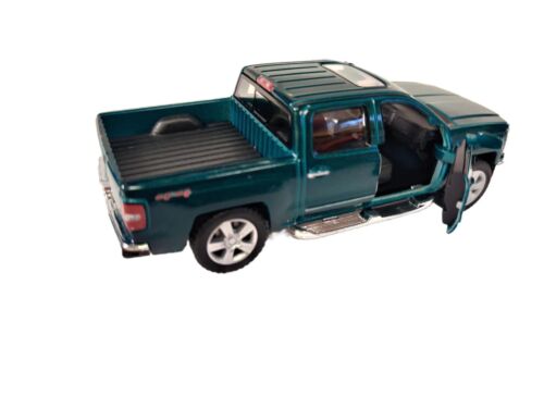 KINSMART 2014 CHEVROLET SILVERADO pickup scala 1:46 (VERDE) - Foto 2 di 7