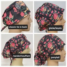 STEAMPUNK HEART CARDIAC SURGICAL SCRUB HAT ANATOMY