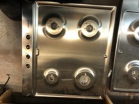 BOSCH PCP615B90B / Siemens EB6B5HB60 Gas Hob - Stainless Steel top parts missing