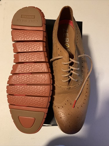 Men's Cole Haan Zerogrand Wingtip Oxford - Cognac - Size 13