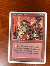 MTG Brothers of Fire SINGLE USED EXCELLENT CONDITION SEE PHOTOS
