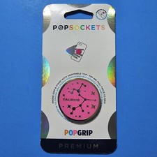    PREMIUM Popsockets PopGrip: Phone Holder  Stand - ENAMEL ZODIAC TAURUS NEW   