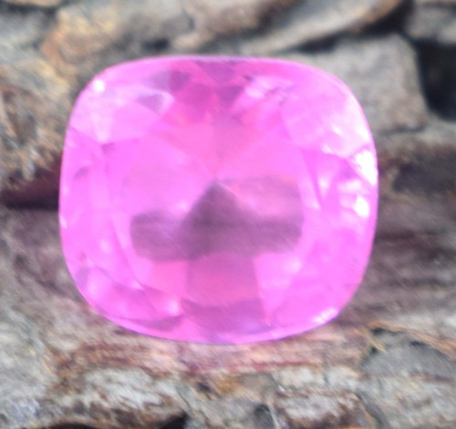 15,10 ct/12 mm Kissen Natur Afghanistan Rosa Kunzit Edelstein Zertifiziert C655 - Bild 2 von 9