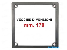 CORNICE TARGA MOTO IN PLASTICA NERA ANTIURTO 170x170 VECCHI MODELLI PRIMA 1999