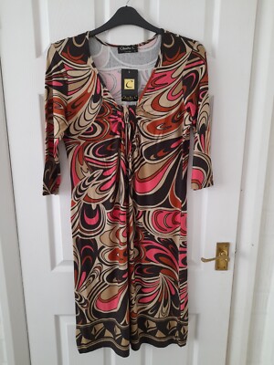 C Collection Long Sleeve Multicoloured Women Dress