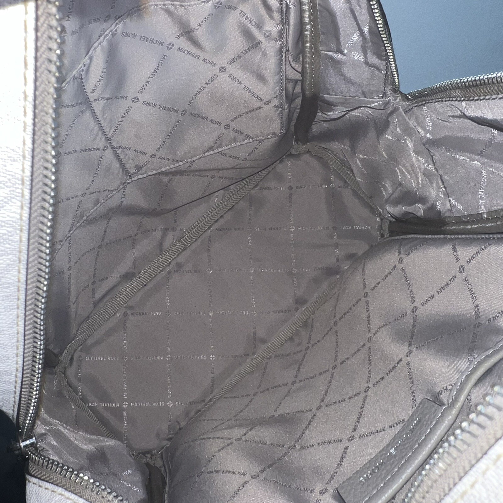 Michael Kors Abbey Jet Set Large PVC Leather Backpack… Gem