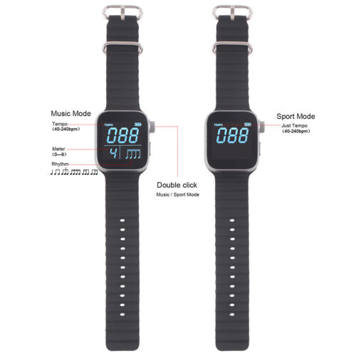 Smart Metronome Adjustable Strap Vibrating Metronome Metronome Watch for Sports - Picture 9 of 10