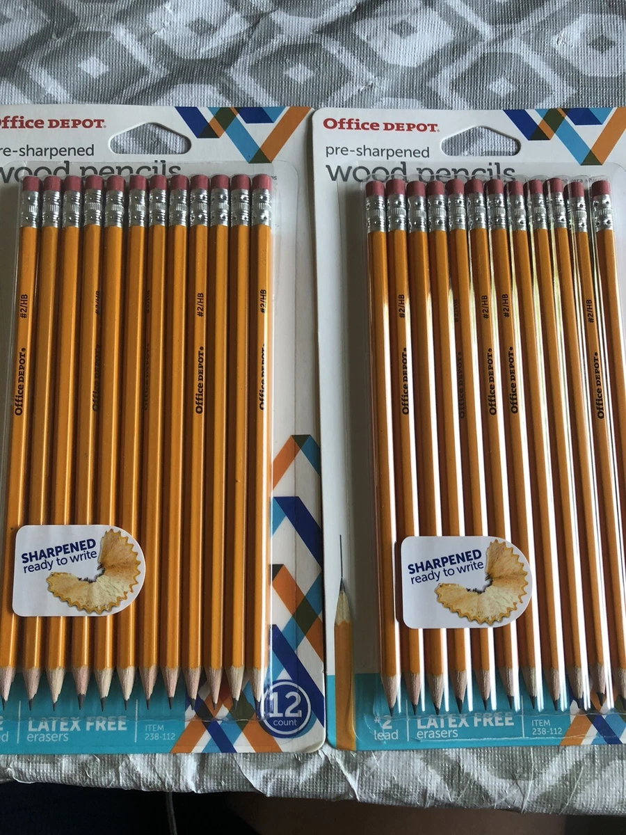 Office Depot Brand Presharpened Pencils 2 Medium Soft Lead Yellow Pack Of  12 - Office Depot