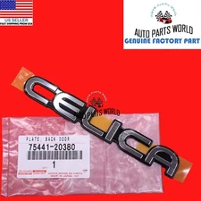 NEW GENUINE OEM TOYOTA 92-99 CELICA REAR TRUNK DOOR NAMEPLATE EMBLEM 75441-20380
