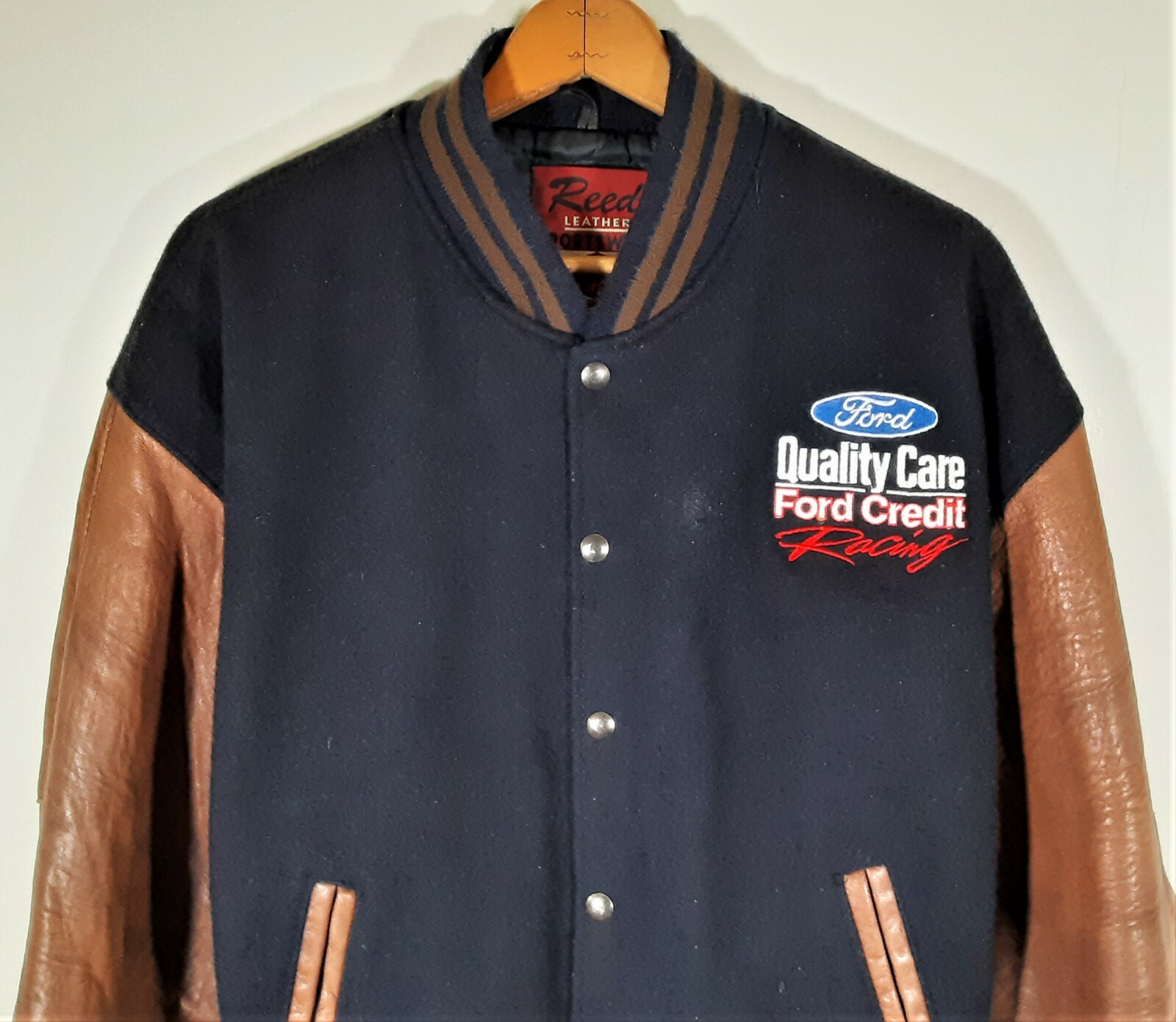 Vintage Reed Ford Racing Varsity Jacket 
