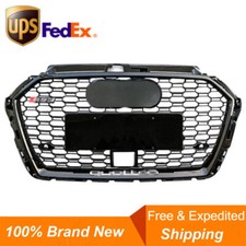 For 2017-2019 Audi A3 S3 8V5 Front Grill Honeycomb Grille ACC RS3 Style Black