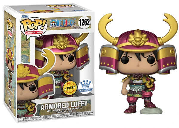 Funko Pop Chase One Piece Armored Luffy Figure w/ Protector Funko Shop Exclusive