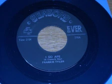 45RPM,  FRANKIE TYLER.  I GO APE /  IF YOU CARE.  RE-ISS.  COLORED VINYL.  NM-.