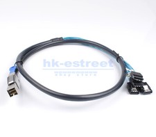 Mini SAS HD SFF-8644 to 4 SATA Hard Disk Data Server Raid Cable 1 Meter/ 3.3 FT