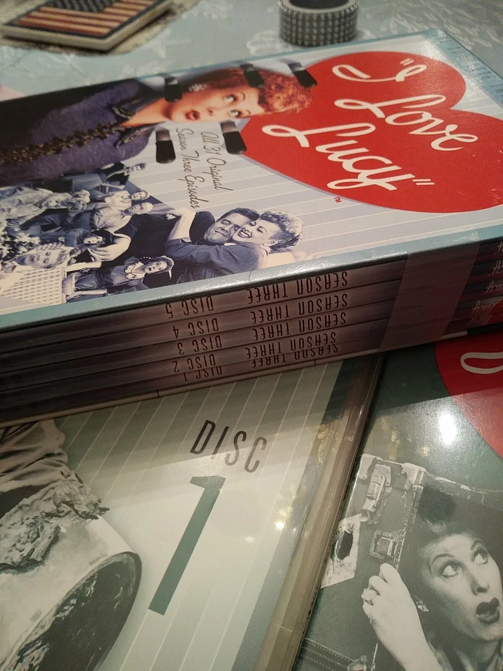 I Love Lucy Complete Seasons 1,3 and 5 DVD Box Set LUCILLE BALL CBS Total DVDs - Image 4 of 4