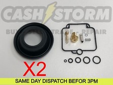 2 x Carburettor Carb Repair Kit Suzuki DR 750 S DESERT 1988-1989 + Diaphragm